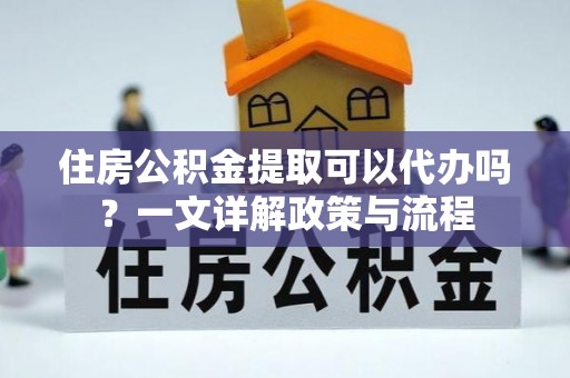 洛浦住房公积金提取可以代办吗？一文详解政策与流程