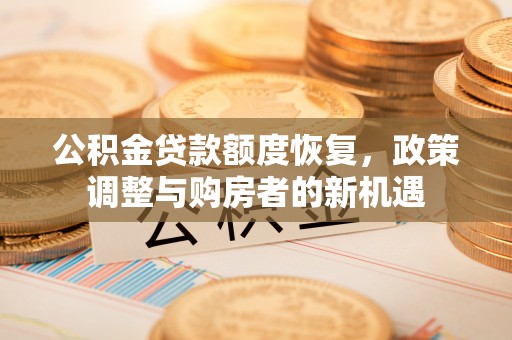 洛浦公积金贷款额度恢复，政策调整与购房者的新机遇