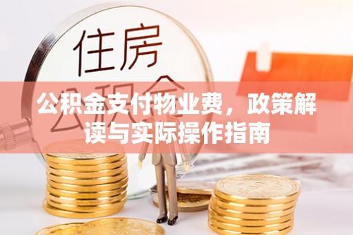 洛浦公积金支付物业费，政策解读与实际操作指南