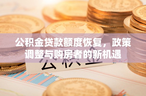 洛浦公积金贷款额度恢复，政策调整与购房者的新机遇