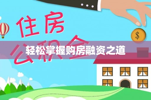 洛浦轻松掌握购房融资之道